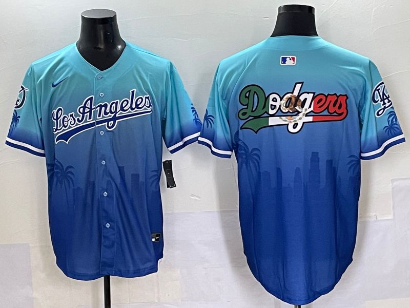 Men 2025 Los Angeles Dodgers Blank Blue Game Nike MLB Jersey style 6267